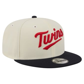 Youth New Era  White Minnesota Twins Two-Tone 9FIFTY Snapback Hat