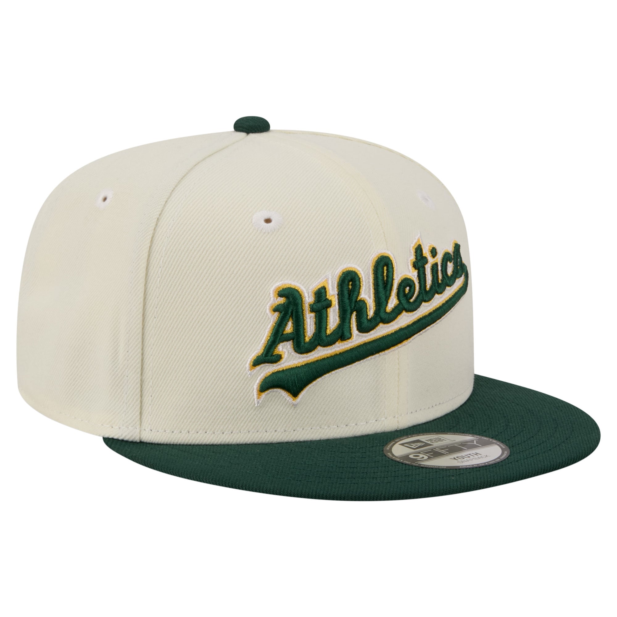 Youth New Era  White Athletics Two-Tone 9FIFTY Snapback Hat