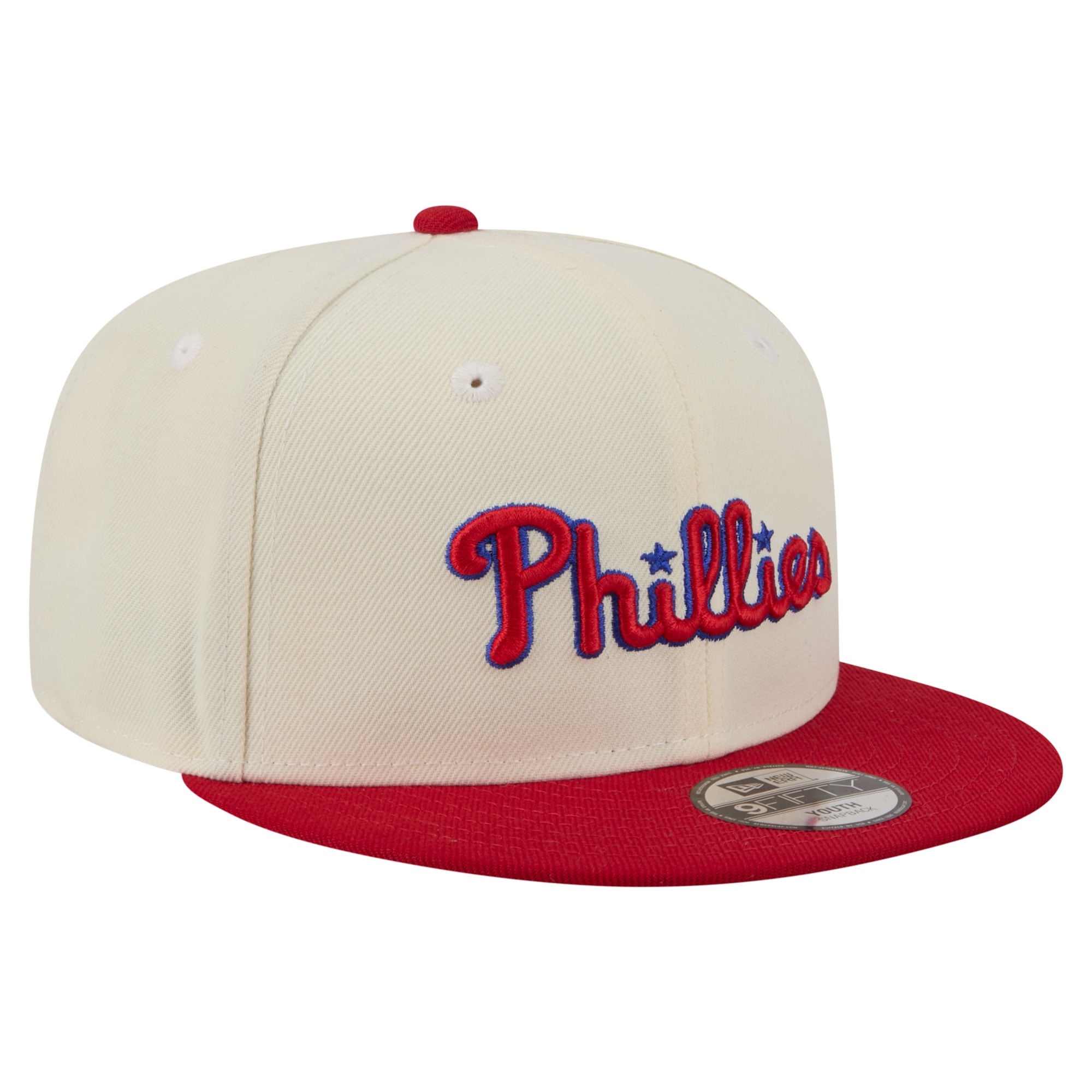 Youth New Era  White Philadelphia Phillies Two-Tone 9FIFTY Snapback Hat