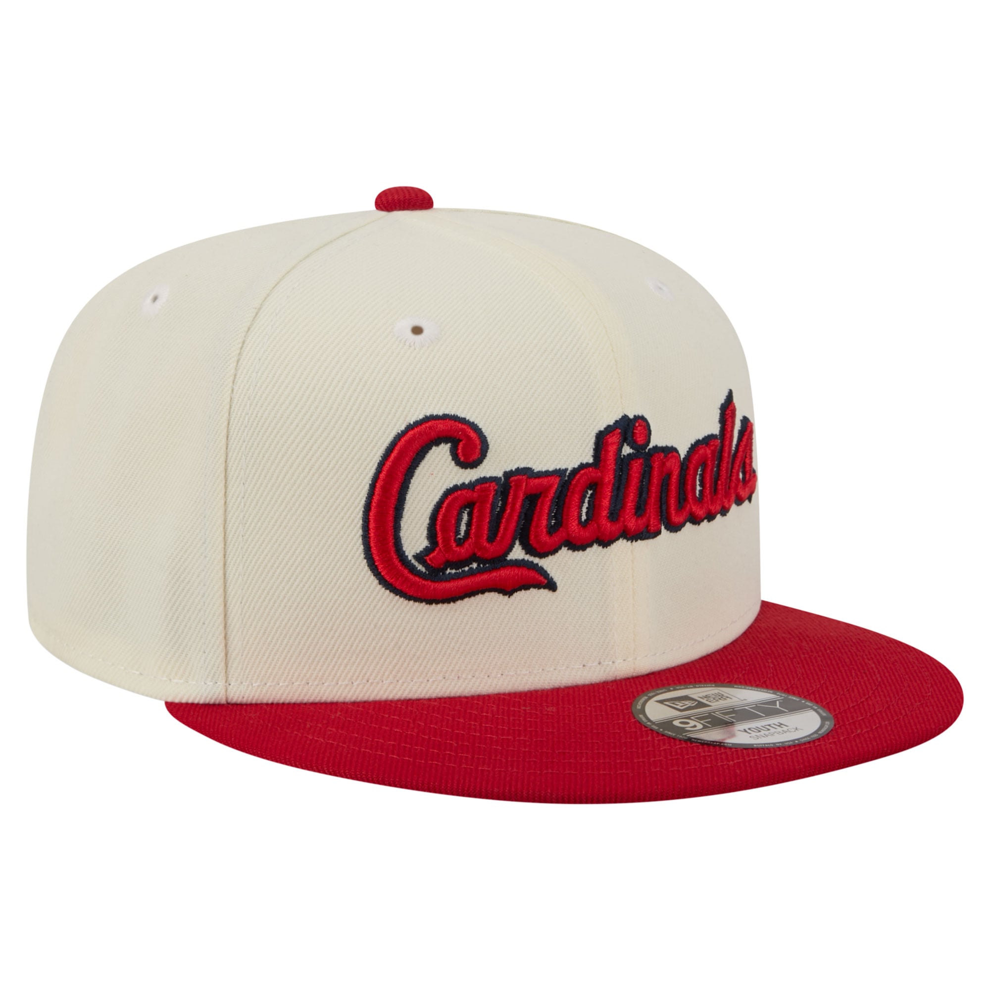 Youth New Era White St. Louis Cardinals Two-Tone 9FIFTY Snapback Hat