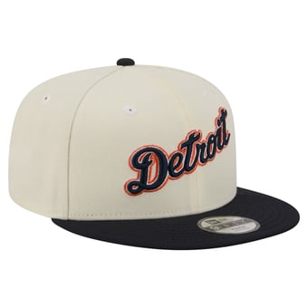 Youth New Era  White Detroit Tigers Two-Tone 9FIFTY Snapback Hat