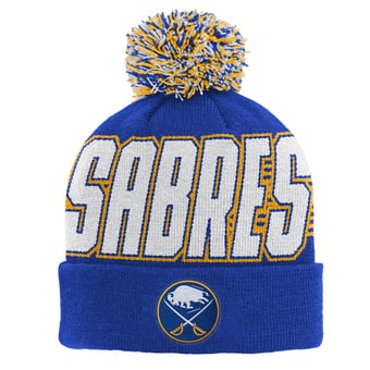 Youth Outerstuff Royal Buffalo Sabres Cuffed Knit Hat with Pom