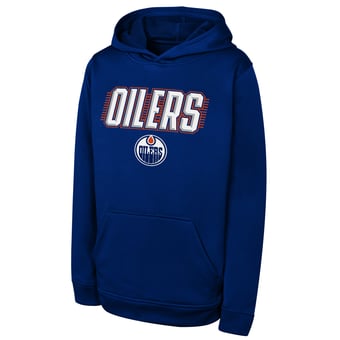 Youth Outerstuff Royal Edmonton Oilers Sack Party Performance Hoodie