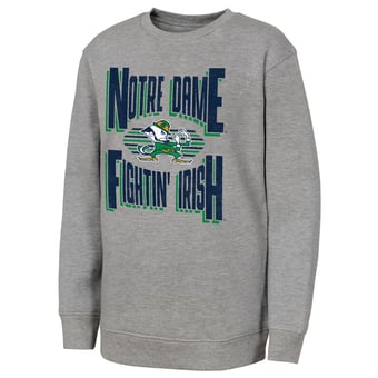 Youth Outerstuff Gray Notre Dame Fighting Irish Jet Stream Sweatshirt