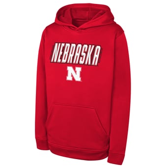 Youth Outerstuff Scarlet Nebraska Huskers Sack Party Performance Hoodie