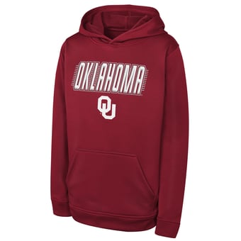 Youth Outerstuff Crimson Oklahoma Sooners Sack Party Performance Hoodie