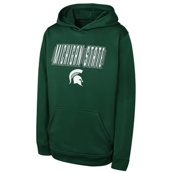 Youth Outerstuff Green Michigan State Spartans Sack Party Performance Hoodie