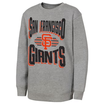 Youth Outerstuff Gray San Francisco Giants Jet Stream Sweatshirt