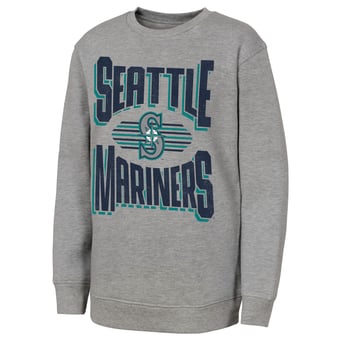Youth Outerstuff Gray Seattle Mariners Jet Stream Sweatshirt
