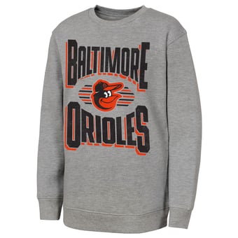 Youth Outerstuff Gray Baltimore Orioles Jet Stream Sweatshirt