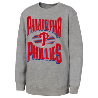 Youth Outerstuff Gray Philadelphia Phillies Jet Stream Sweatshirt