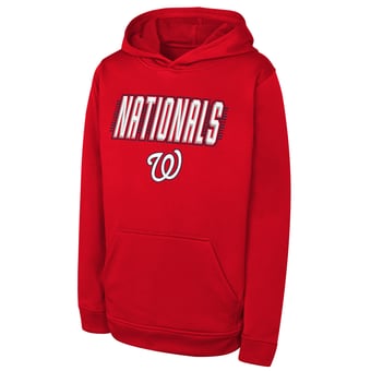 Youth Outerstuff Red Washington Nationals Sack Party Performance Hoodie
