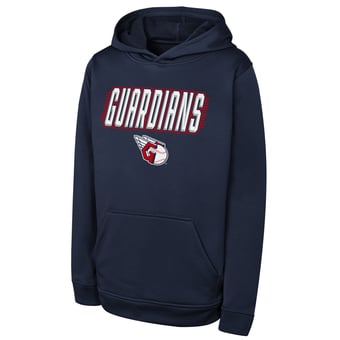 Youth Outerstuff Navy Cleveland Guardians Sack Party Performance Hoodie