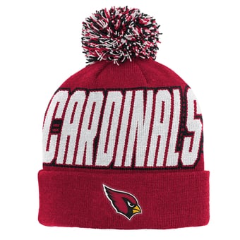 Youth Outerstuff Cardinal Arizona Cardinals Cuffed Knit Hat with Pom