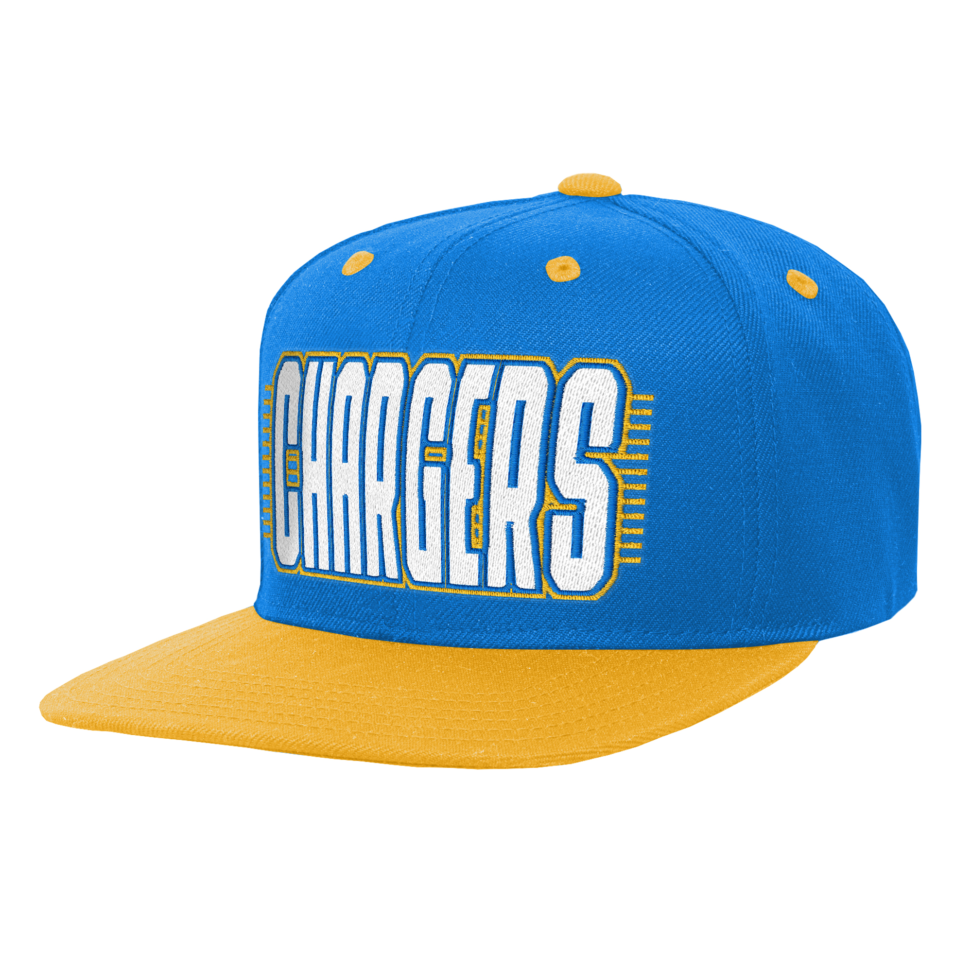 Youth Outerstuff Powder Blue/Gold Los Angeles Chargers Snapback Hat