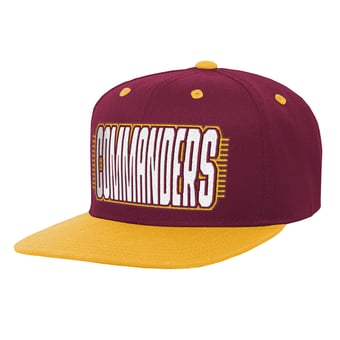 Youth Outerstuff Burgundy/Gold Washington Commanders Snapback Hat