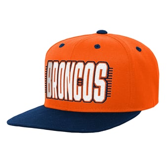 Youth Outerstuff Orange/Navy Denver Broncos Snapback Hat