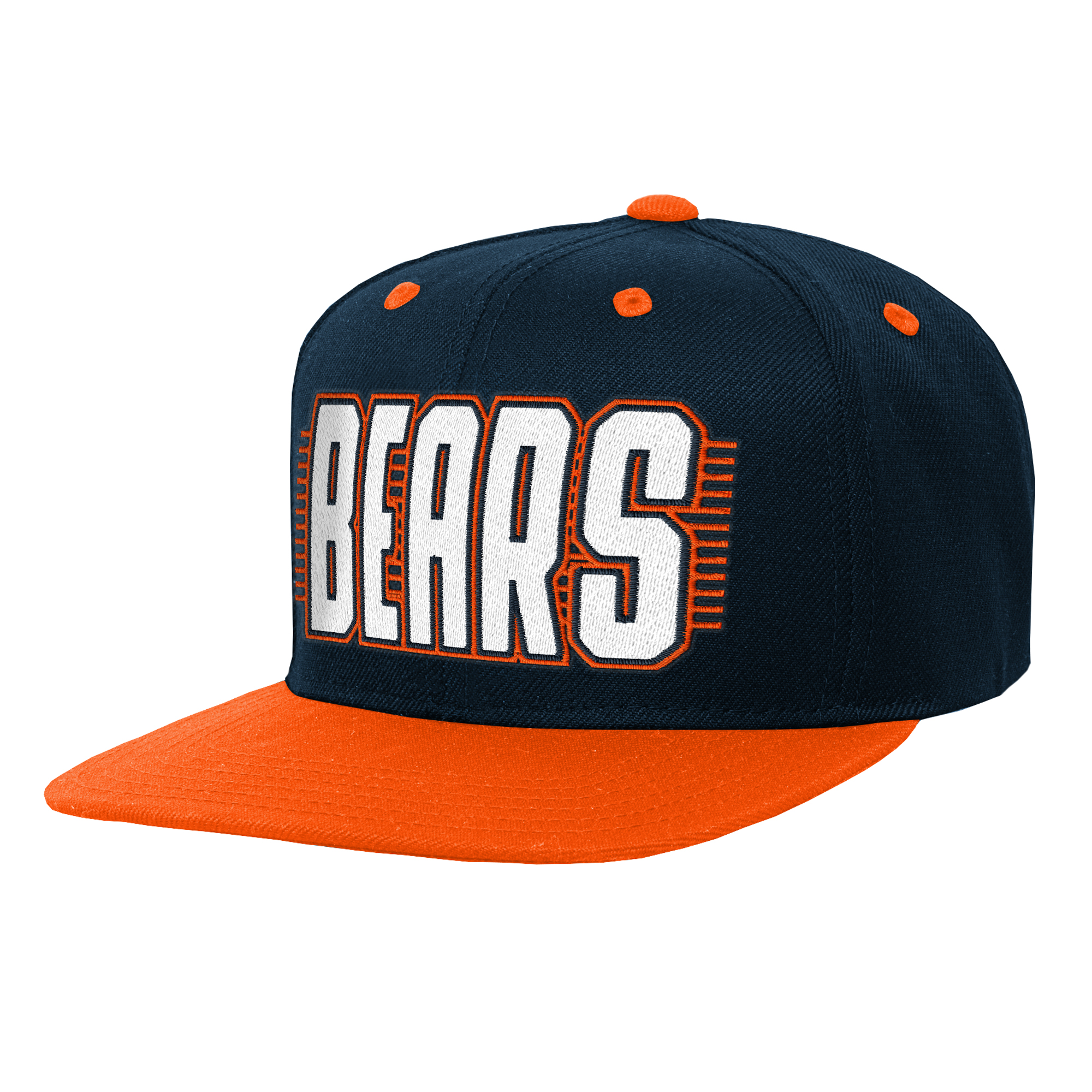 Youth Outerstuff Navy/Orange Chicago Bears Snapback Hat