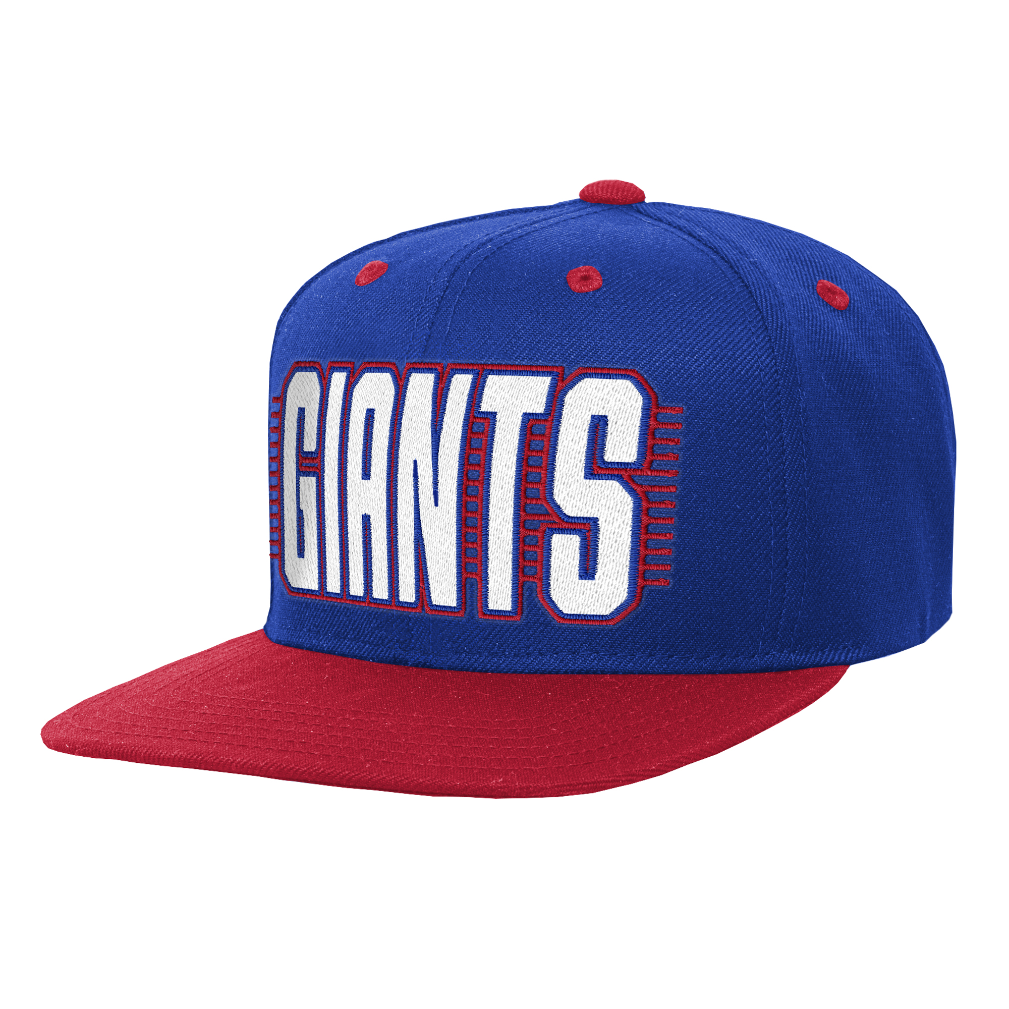 Youth Outerstuff Royal/Red New York Giants Snapback Hat