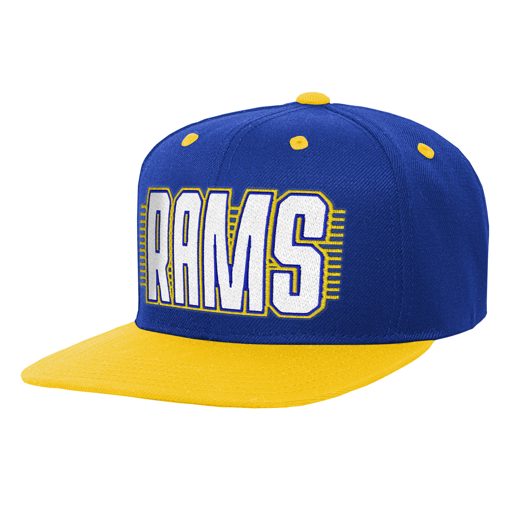 Youth Outerstuff Royal/Gold Los Angeles Rams Snapback Hat