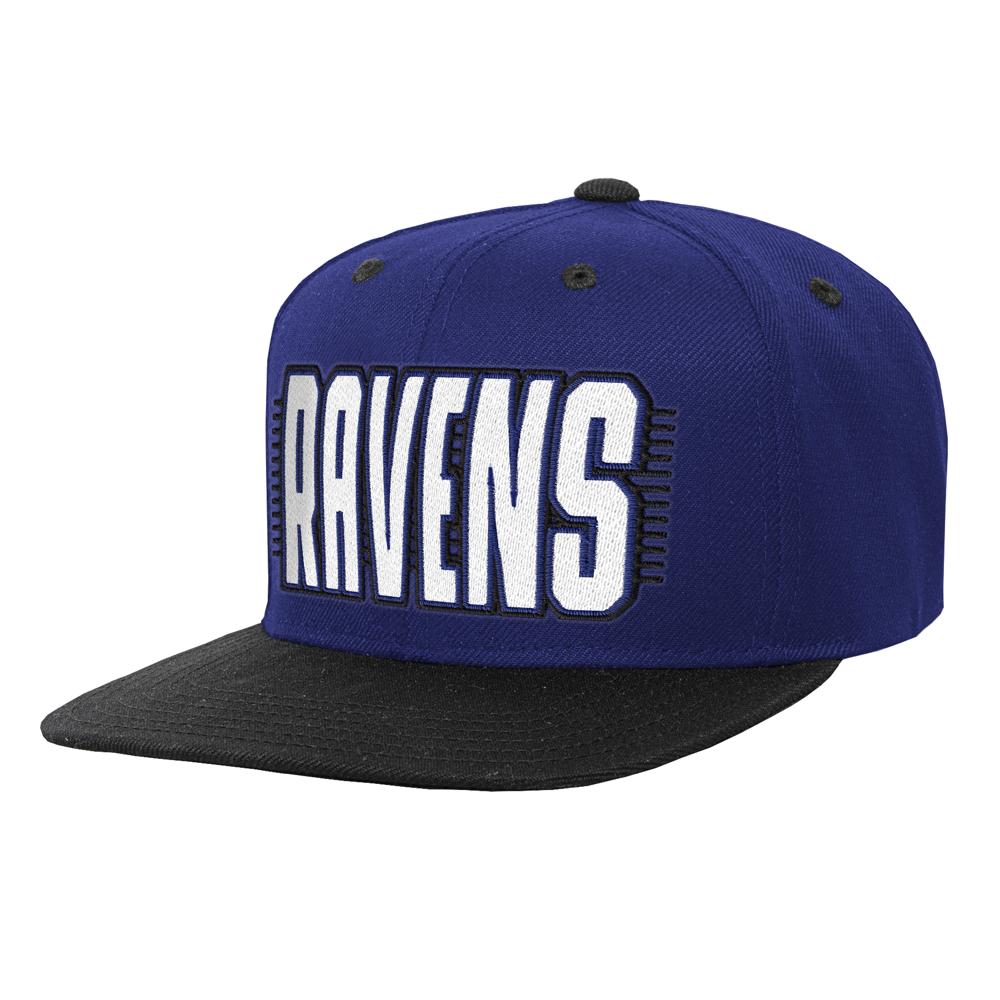 Youth Outerstuff Purple/Black Baltimore Ravens Snapback Hat