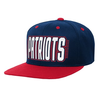 Youth Outerstuff Navy/Red New England Patriots Snapback Hat