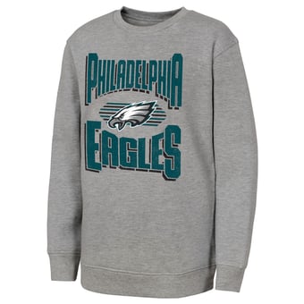 Youth Outerstuff Gray Philadelphia Eagles Jet Stream Sweatshirt