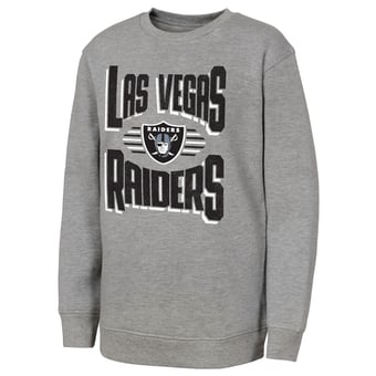 Youth Outerstuff Gray Las Vegas Raiders Jet Stream Sweatshirt