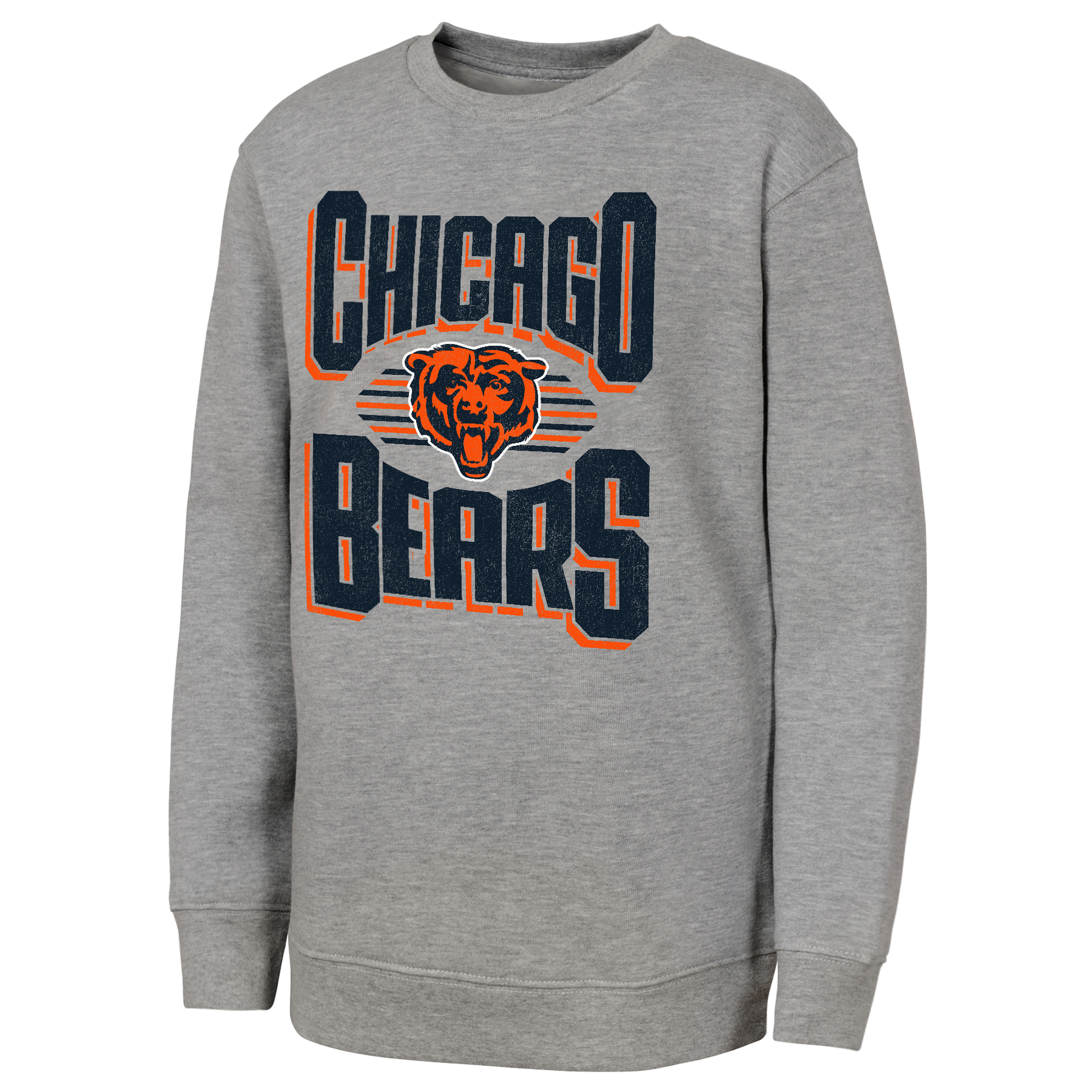 Youth Outerstuff Gray Chicago Bears Jet Stream Sweatshirt