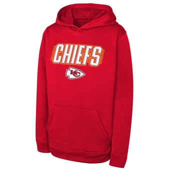 Youth Outerstuff Red Kansas City Chiefs Sack Party Performance Hoodie