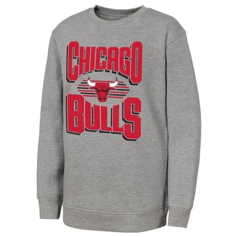 Youth Outerstuff Gray Chicago Bulls Jet Stream Sweatshirt