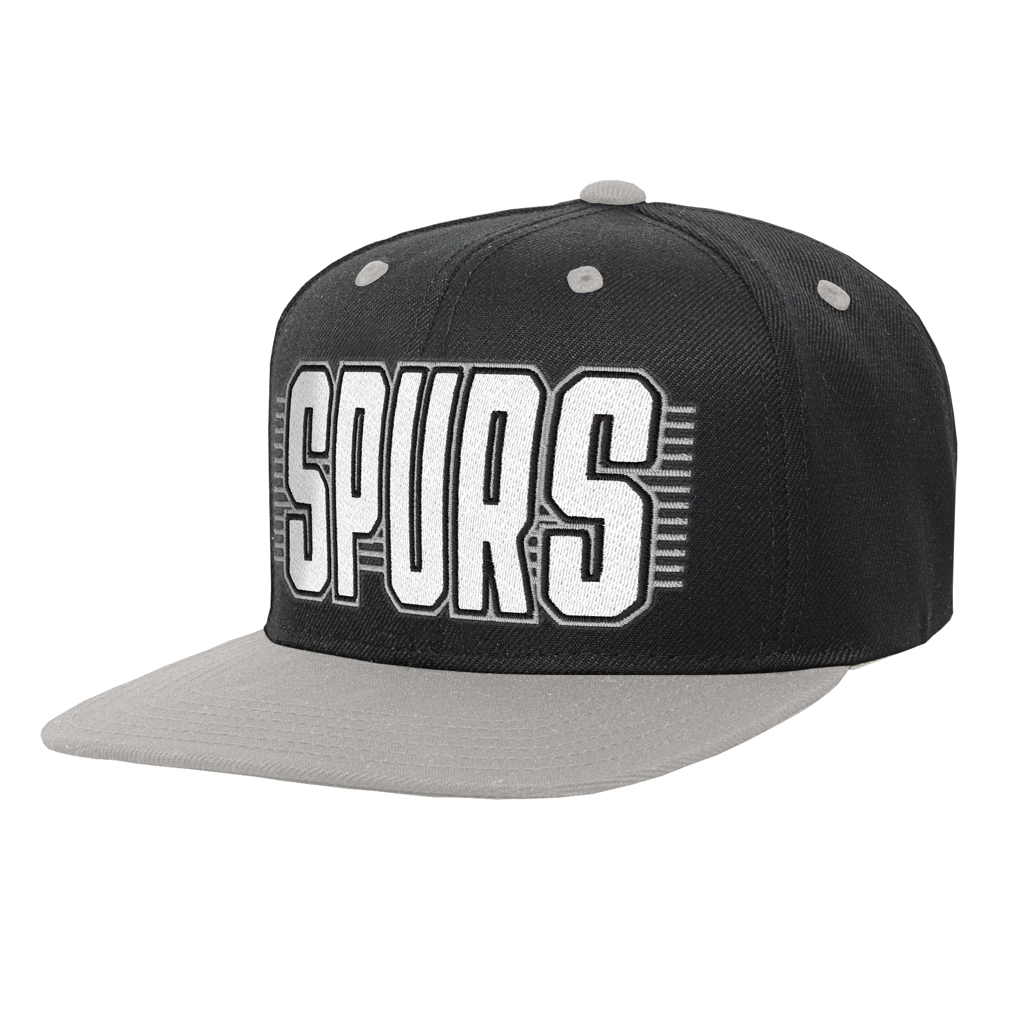 Youth Outerstuff Black San Antonio Spurs Snapback Hat