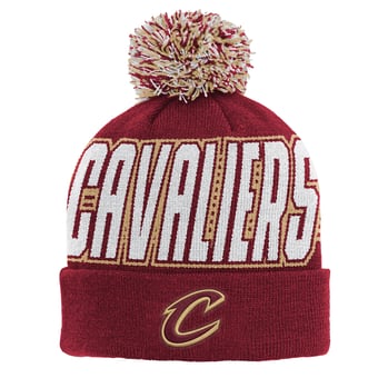 Youth Outerstuff Wine Cleveland Cavaliers Cuffed Knit Hat with Pom