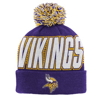 Preschool Outerstuff Purple Minnesota Vikings Cuffed Knit Hat with Pom