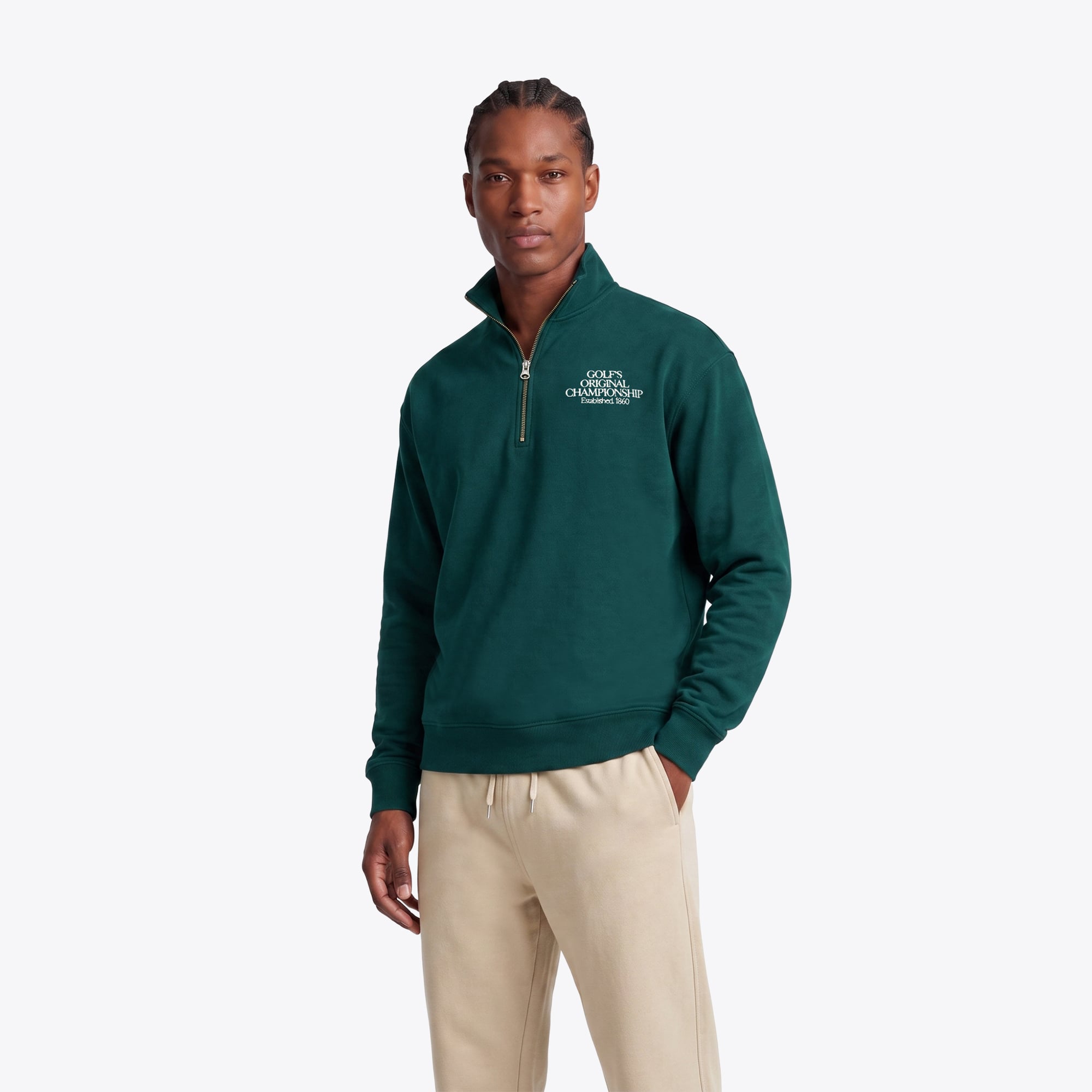 Maglia 1/4 cernia The Open Golf's Original Championship Supersoft - Verde