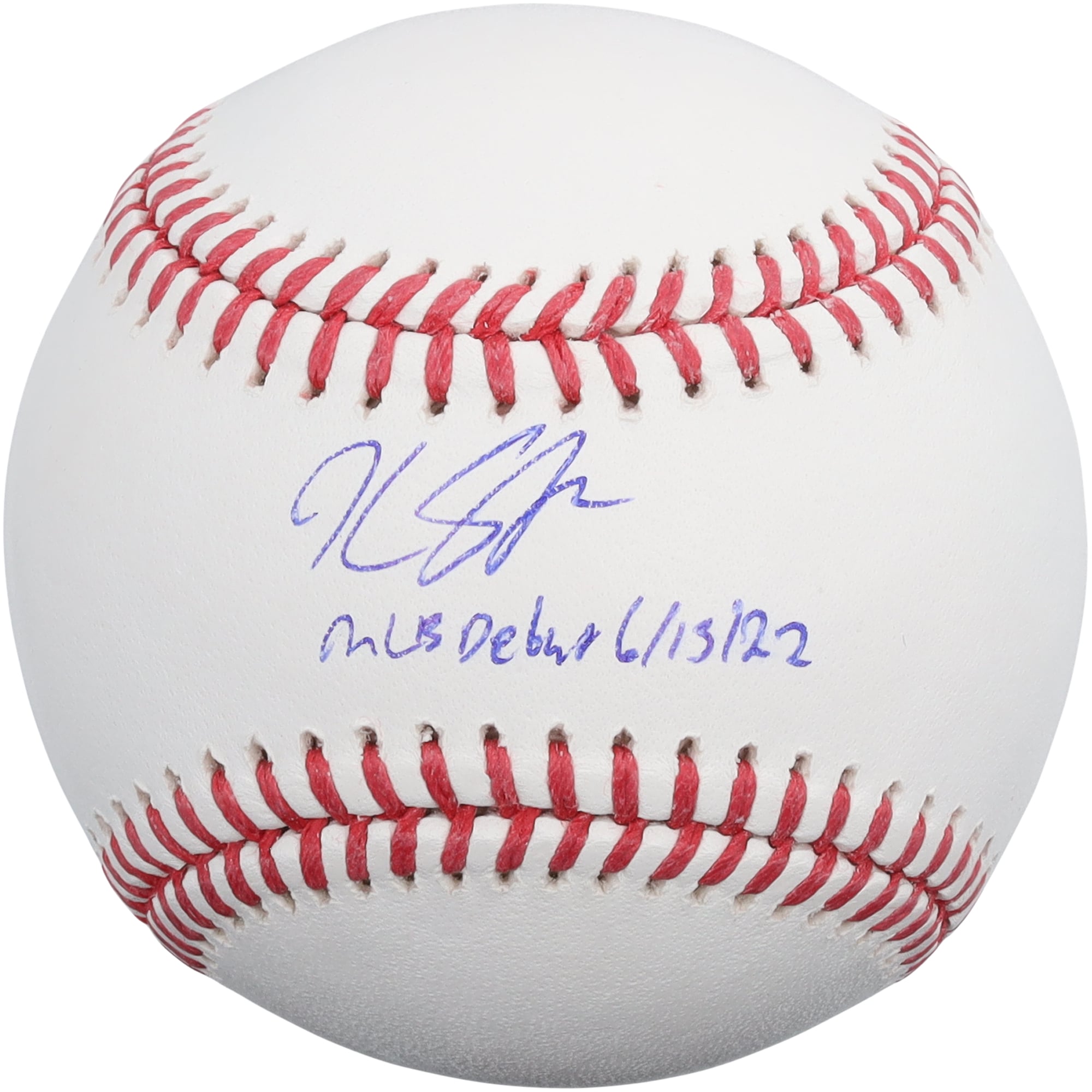 Kyle Stowers Miami Marlins Autographed Baseball with "MLB Debut 6/13/22" Inscription