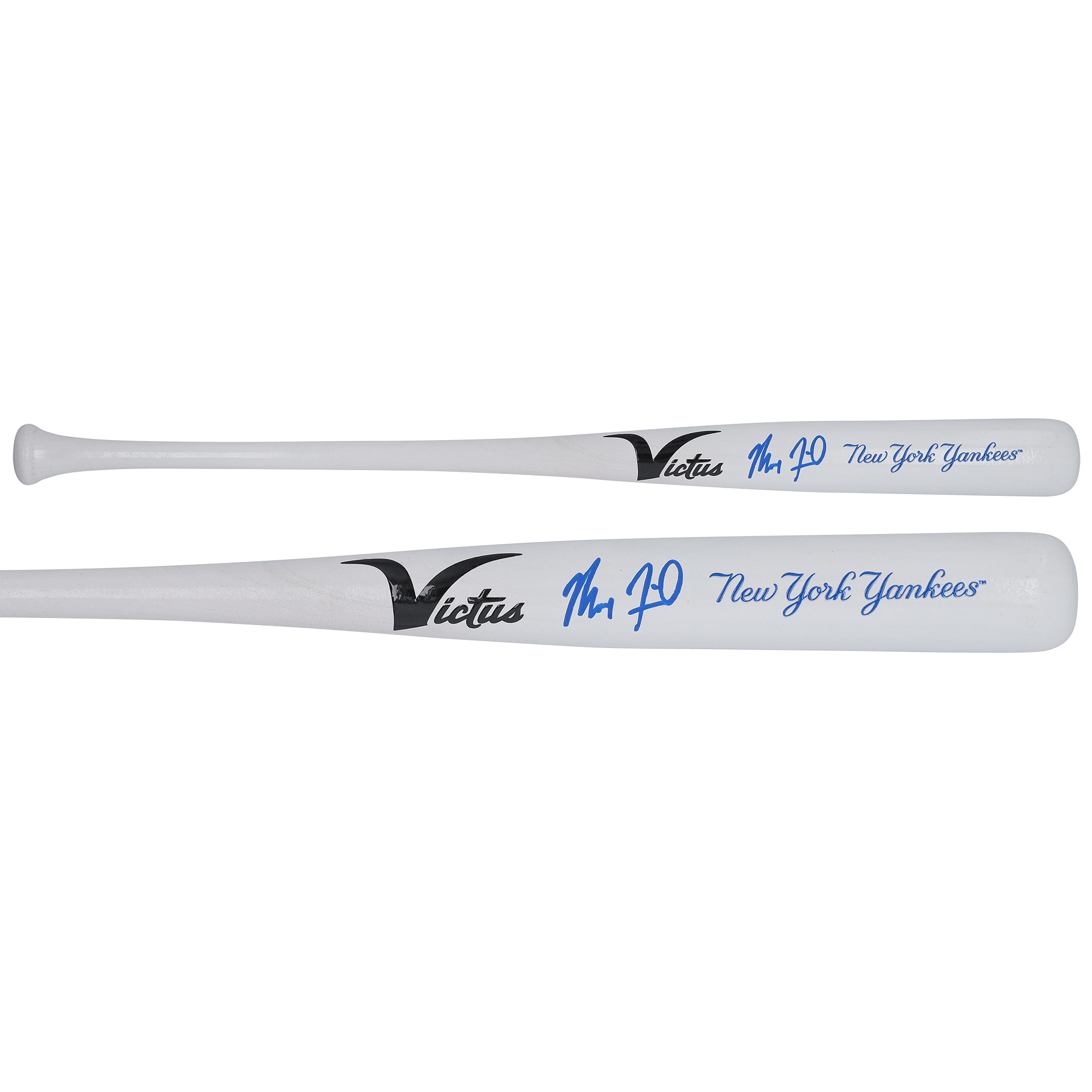 Max Fried New York Yankees Autographed Victus Team ID Mini Bat