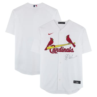 JJ Wetherholt St. Louis Cardinals Autographed White Nike Replica Jersey  - Front Signed