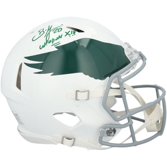 "Brian Dawkins Philadelphia Eagles Autographed Riddell 1969-1973 Throwback Speed Authentic Helmet with ""Weapon X"" Inscription"
