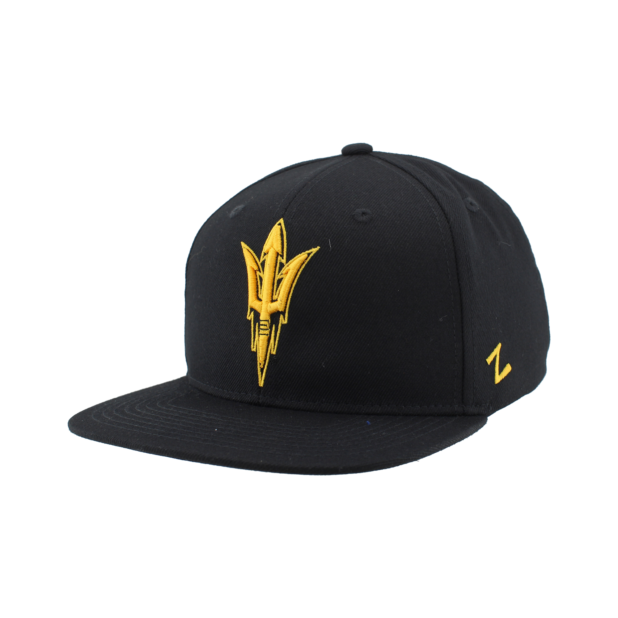 Unisex Zephyr  Black Arizona State Sun Devils Slice 3D Z11 Snapback Hat