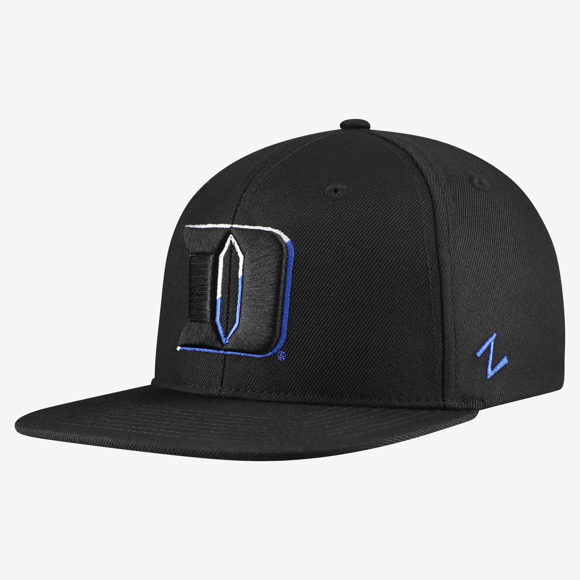Unisex Zephyr  Black Duke Blue Devils Slice 3D Z11 Snapback Hat