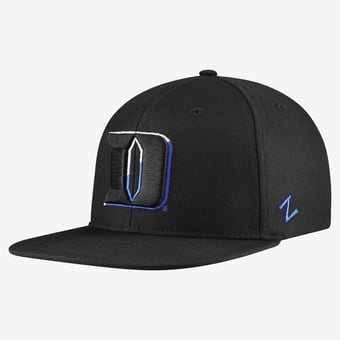 Unisex Zephyr  Black Duke Blue Devils Slice 3D Z11 Snapback Hat