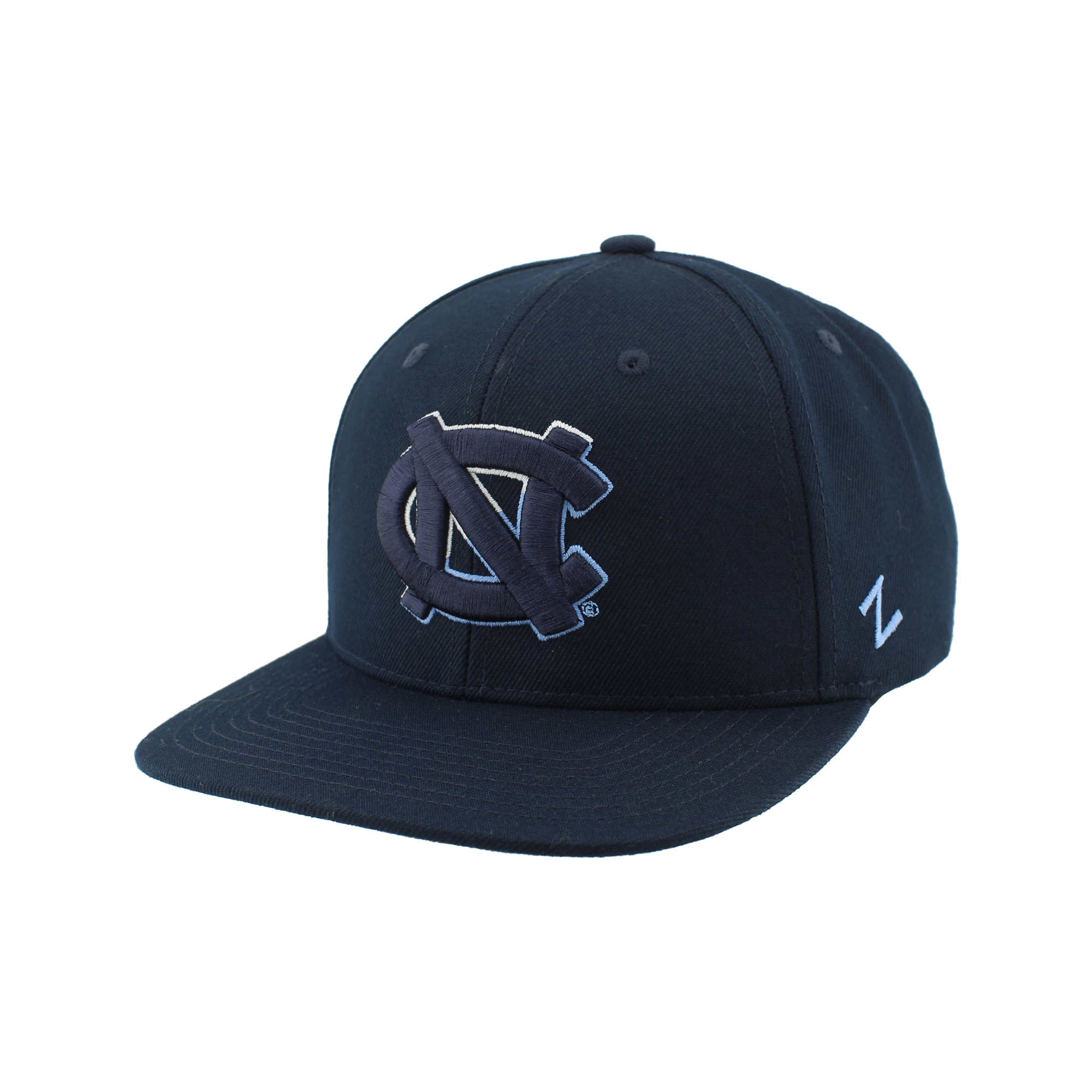 Unisex Zephyr  Navy North Carolina Tar Heels Slice 3D Z11 Snapback Hat