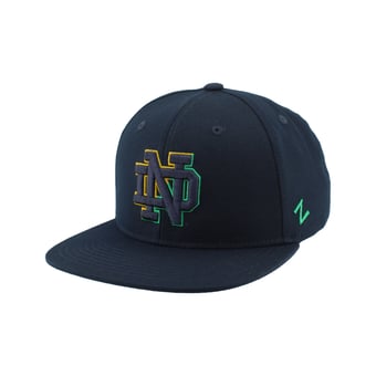 Unisex Zephyr  Navy Notre Dame Fighting Irish Slice 3D Z11 Snapback Hat