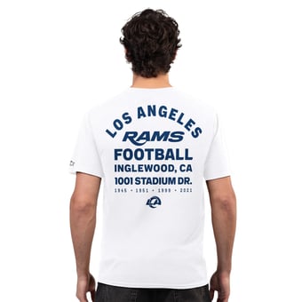 Men's Starter  White Los Angeles Rams 1801 Prime Time T-Shirt