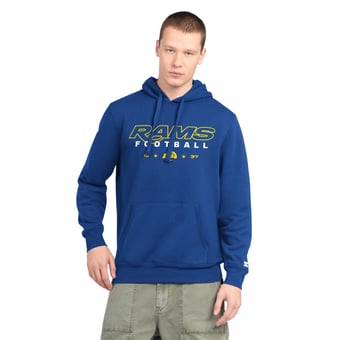 Men's Starter Royal Los Angeles Rams Wordmark Hoodie
