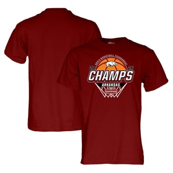 Unisex Blue 84  Cardinal Arkansas Razorbacks 2026 SEC Men's Basketball Tournament Champions Locker Room T-Shirt
