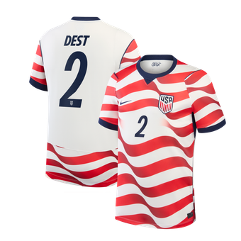 Men's Nike Sergiño Dest White USMNT 2026 Home Stadium Replica Jersey