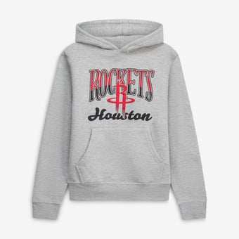 Youth Stadium Essentials  Heather Gray Houston Rockets Sky High Hoodie