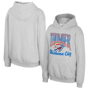 Youth Stadium Essentials  Heather Gray Oklahoma City Thunder Sky High Hoodie